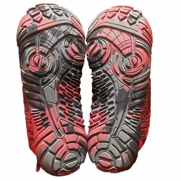 Vibram Womens Red Black Trail Running Minimal Shoes Size US 5.5/Eur 36 - Picture 3 of 9
